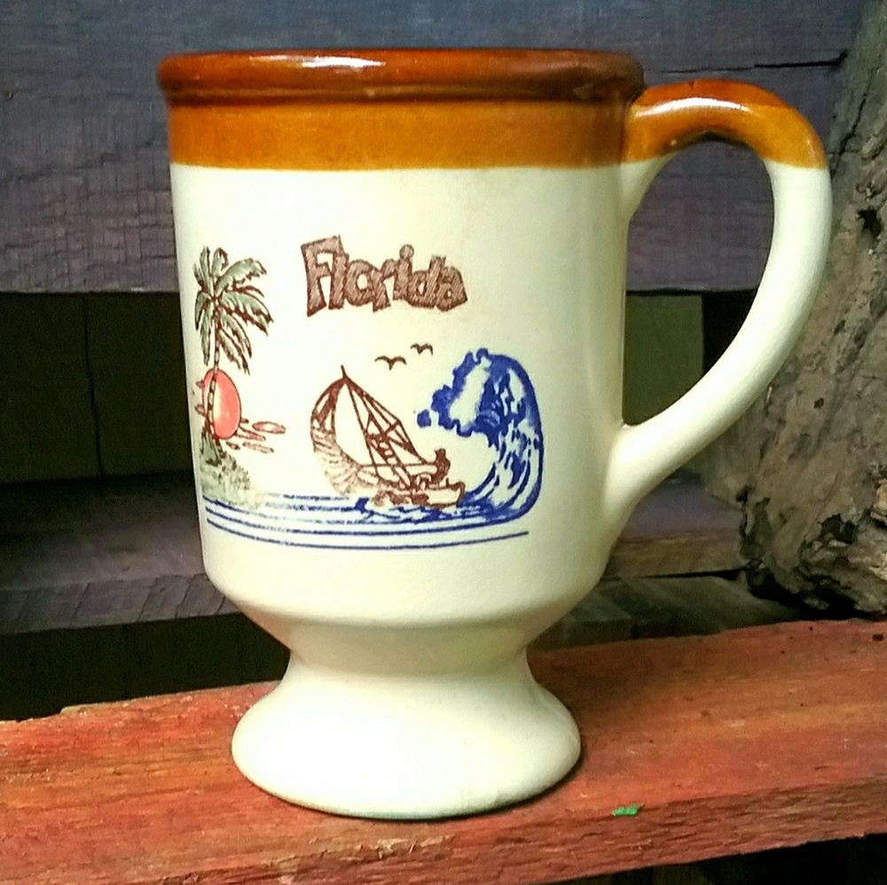 VTG 70's "Florida"  Ceramic Mug